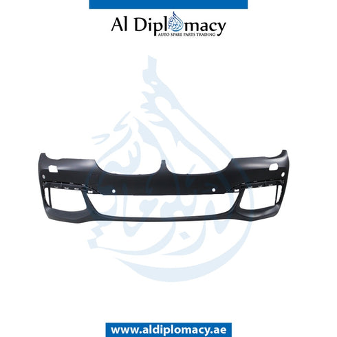 FRONT BUMPER, WITH SENSOR AND WIPER HOLE, M-TEC, LED FOG LAMP TYPE